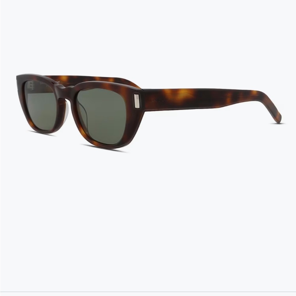 Saint Laurent SL 601 002 Rectangular Havana Green 51 mm-20-145 Unisex Sunglasses